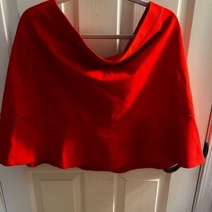 Vibrant Red Skirt The Loft plus size XXL